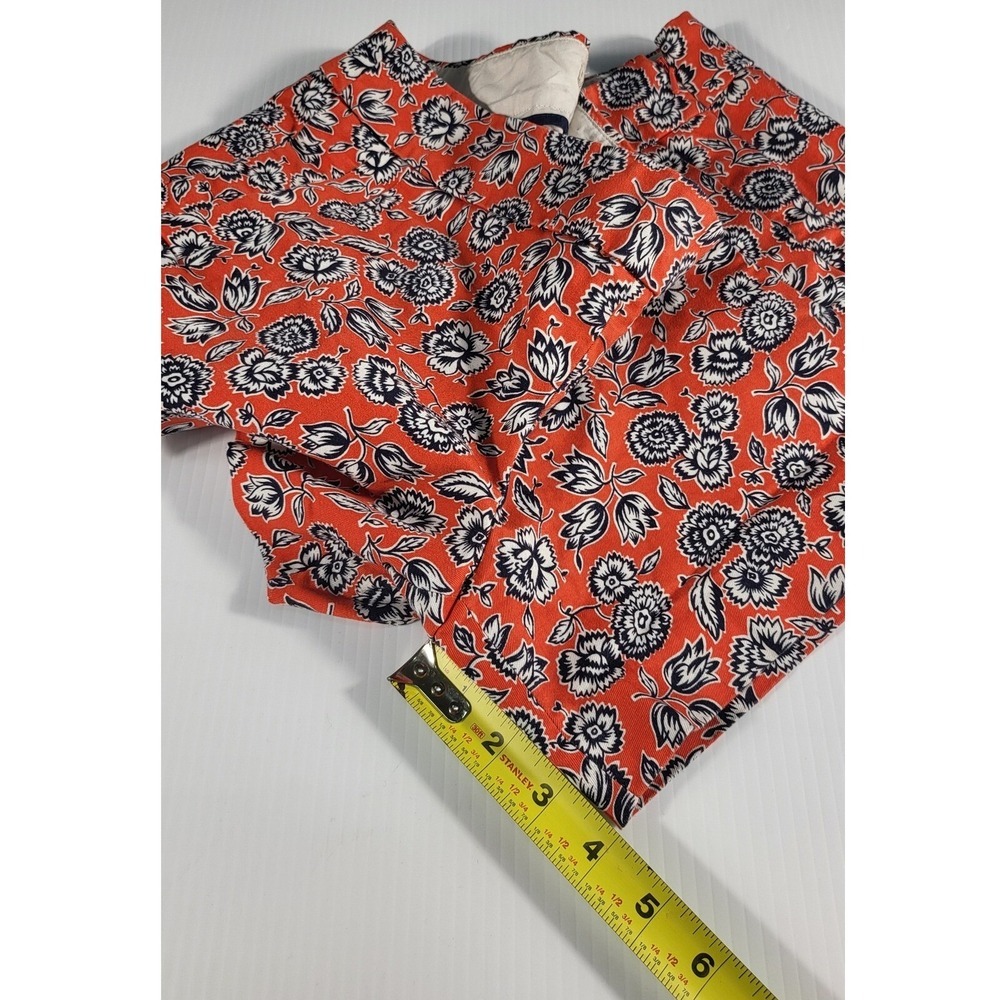 J.Crew Floral Print Stretch Shorts Casual Everyday Size 8‎ - Picture 4 of 7